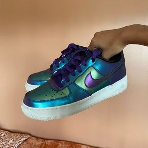 Nike Air Force 1 Low LV8 GS 'Purple Neptune Green'